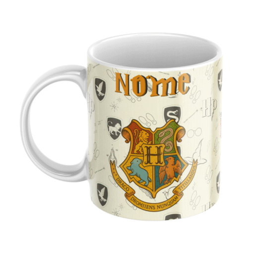 Caneca Harry Potter Trio de Ouro Personalizada, Porcelana 325ml - Imagem 3