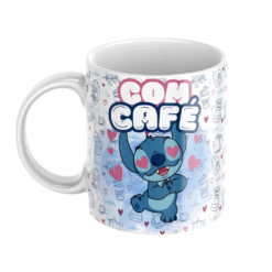 Alternative view of Caneca Stitch Com e Sem Café Personalizada, Porcelana 325ml