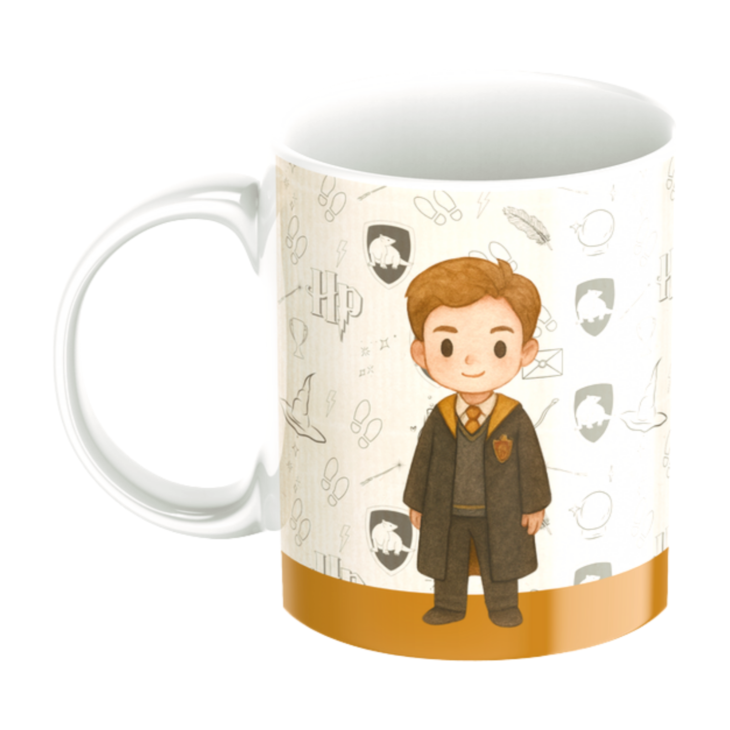 Caneca Harry Potter Casas de Hogwarts Personalizadas, Porcelana 325ml - Imagem 4