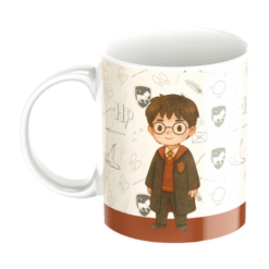 Caneca Harry Potter Casas de Hogwarts Personalizadas, Porcelana 325ml