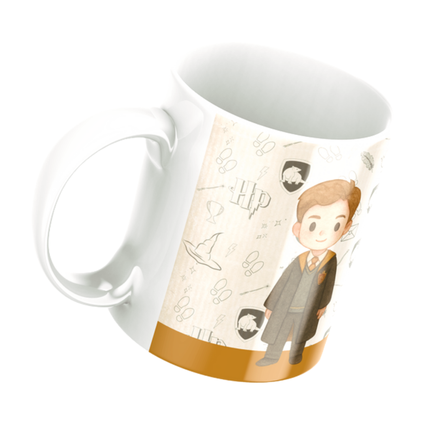 Caneca Harry Potter Casas de Hogwarts Personalizadas, Porcelana 325ml - Imagem 8