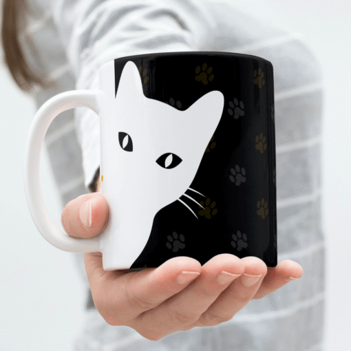 Caneca Gato Preto e Gato Branco - Imagem 3