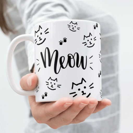 Canecas Gato Gatinhos, Porcelana Personalizada 325ml - Imagem 2