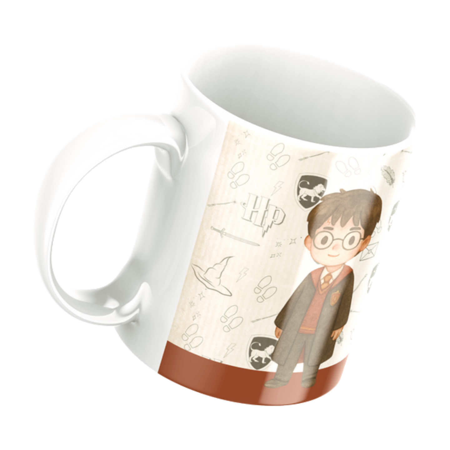 Caneca Harry Potter Casas de Hogwarts Personalizadas, Porcelana 325ml - Imagem 7