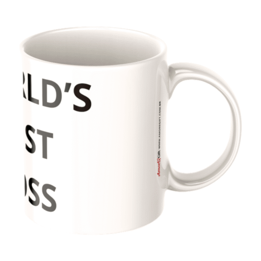 Caneca World Best Boss Personalizada, Porcelana 325ml - Imagem 4
