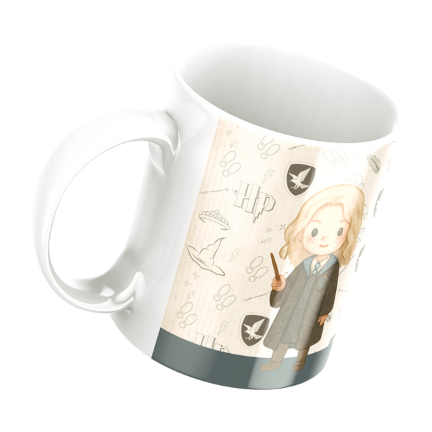 Caneca Harry Potter Casas de Hogwarts Personalizadas, Porcelana 325ml - Imagem 9